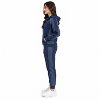 Ensemble de survêtement pour femme, veste et pantalon de sport haut de gamme, tissu léger et confortable, design athlétique décontracté, adapté
