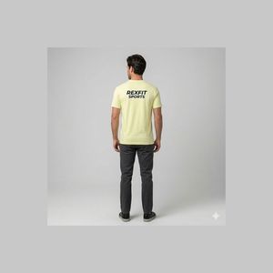 เสื้อยืดโอเวอร์ไซส์ผู้ชายแบบเรียบ ปรับแต่งได้ เสื้อยืดผู้ชายสั่งทำพิเศษ เสื้อยืดใส่หน้าร้อนแบบไหล่ตก ผ้าหนา - Product Image 5