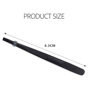Professional Black Slanted Tip Eyebrow Tweezers Stainless Steel Durable <b>Precision</b> Grooming <b>Tools</b> Modern Style with High Quality - Product Image 6