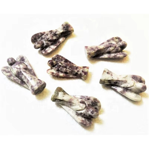 Figura de Ángel Tallada en Lepidolita, Calidad AA+, 2 Pulgadas, Piedra Natural, Artículo Religioso, Coleccionable, Cristal - Product Image 2