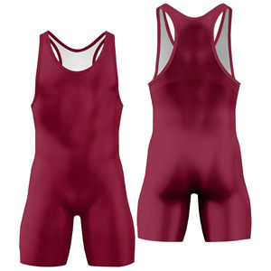 Combinaison de musculation et de lutte unisexe personnalisée, imprimée en couleur, 85 % polyester et 15 % élasthanne, pour hommes - Product Image 5