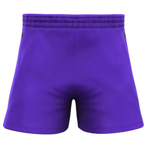 Ensembles d'uniformes de rugby personnalisables pour hommes en gros – Col en V, manches courtes, 100 % polyester respirant, taille élastique, broderie 3D - Product Image 5