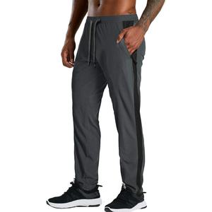 Pantalones de correr a rayas informales personalizados para hombre, pantalones de chándal deportivos ligeros de felpa francesa de poliéster 100% - Product Image 5