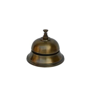 Cloche de table en métal finition miroir, sonnette de comptoir haute brillance, cloche de bureau haut de gamme pour la réception, le service de restaurant et l'usage domestique - Product Image 2