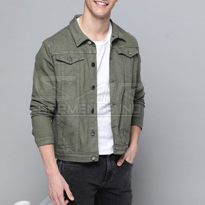 Veste en jean d'hiver de haute qualité pour homme, style décontracté, avec boutons recouverts - Product Image 3