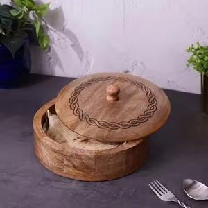 Boîte à chapati en bois multifonctionnelle pour la maison, conteneur de rangement pour roti - Product Image 6