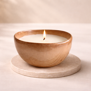 Recipiente de Cerámica Premium para Velas, Acabado con Esmalte de Doble Tono, Una Sola Mecha, Larga Duración, Tapa Incluida, Decoración Elegante y Lujosa para el Hogar - Product Image 3