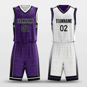 Uniforme de basket-ball fabriqué par une usine professionnelle, vêtements de sport fabriqués en tissu doux, 100% polyester, uniformes de basket-ball en vente - Product Image 5