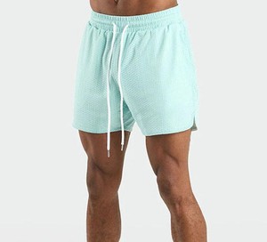 Pantalones Cortos Deportivos de Malla para Hombre, Transpirables, de Secado Rápido, Ligeros, para Entrenamiento, con Cintura Elástica - Product Image 2
