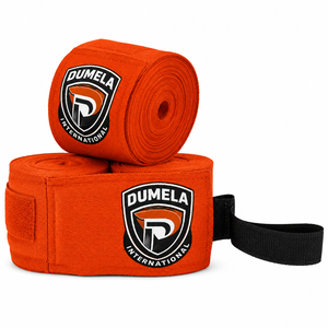 DUMELA INTERNATIONAL Bandages de boxe personnalisés avec logo pour entraînement MMA, respirants, durables, en coton élastique, pour le kickboxing - Product Image 1