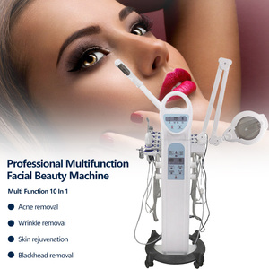 Appareil de beauté multifonctionnel authentique 9 en 1 : vaporisateur facial chaud, <span class=keywords><strong>brosse</strong></span> <span class=keywords><strong>rotative</strong></span>, nettoyage du <span class=keywords><strong>visage</strong></span> - Product Image 2