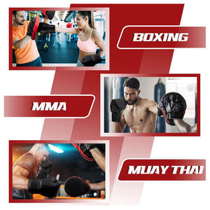 Set de Entrenamiento de Boxeo, 2 Pares de Guantes de Boxeo de 8 oz y 4 Almohadillas de Entrenamiento para Adultos, Niños y Adolescentes, para Kickboxing y Karate - Product Image 6