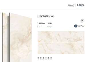 Azulejos de porcelana con acabado de piedra de diseño brillante, tamaño 800x1600, 1200x1800, 750x1500 mm, azulejos de gran formato para interiores de lujo. - Product Image 5