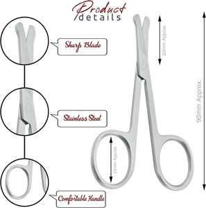 Ciseaux de maquillage de conception avancée, adaptés aux soins de beauté détaillés, y compris la coupe des sourcils et l'épilation du visage - Product Image 3