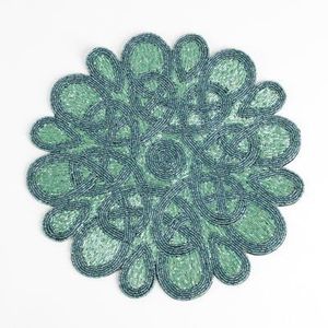 Beautiful Handcrafted Embroidery <b>Beaded</b> <b>Placemat</b> for Luxury Dining Room Decoration and Sophisticated Table Setting - Product Image 4