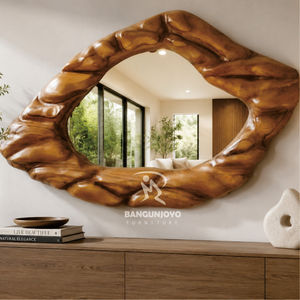Un miroir en bois de suar combiné à une magnifique armoire embellira un coin de votre maison. - Product Image 3
