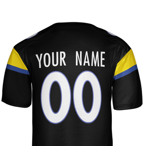 Maillot de football américain respirant à manches courtes de qualité supérieure avec impression par sublimation - Product Image 6