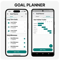 Aplicación RoyalCraft Enterprise para el Desarrollo de Hábitos, Rastreador de Rutinas Diarias, Planificador de Objetivos, Creador de Hábitos Positivos para IOS/Android/Linux/Mac