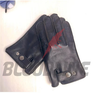 Gants de cyclisme respirants pour quatre saisons, mitaines de moto sportives en cuir noir, gants de cyclisme de style sportif non doublés - Product Image 3