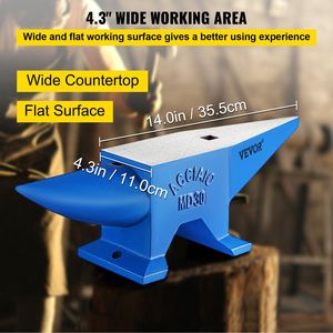 Enclume professionnelle en fonte robuste et portable, 30 kg/66,1 lb, pour forgeron, couleur noire - Product Image 6