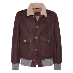 Custom Winter Genuine Sheepskin Leather Plus Size Windproof Men's <b>Punk</b> Youth Fashion Outerwear <b>Jackets</b> with Polyester Lining OEM - Product Image 1