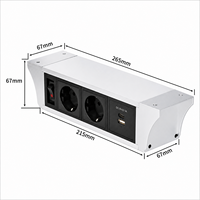 Module de prise de bureau KNOSPE avec USB-C, RJ45 pour usage commercial modulaire, idéal pour la maison, le bureau, la cuisine et les postes de travail