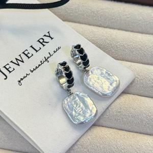 Pendientes de Perlas de Agua Dulce Coloridas con Forma de Corazón Barroco, Efecto de Luz Intenso, Moda Popular para Mujer - Product Image 2