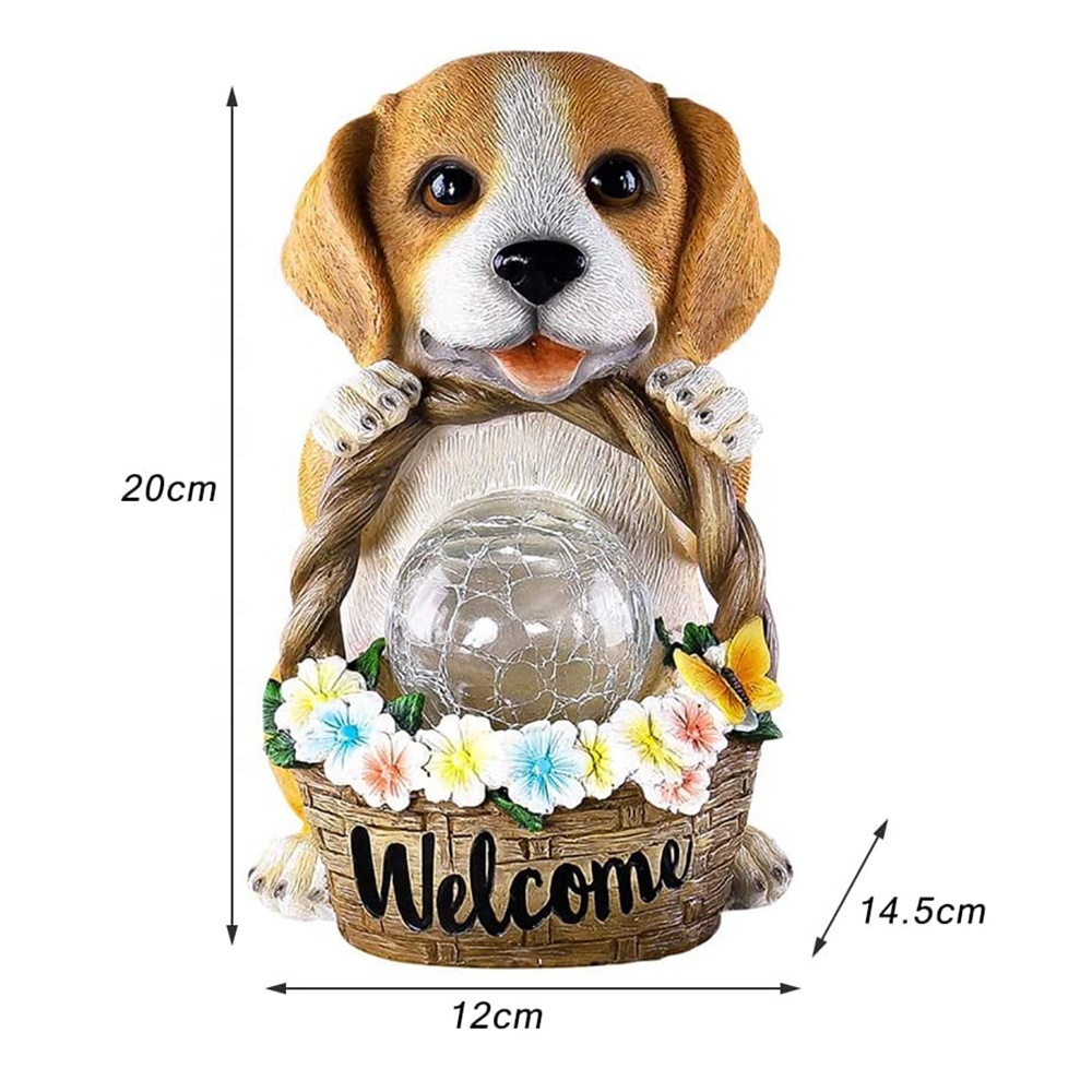 GAROZATION Dog-Shaped Solar Lawn Light – Outdoor Garden Stake Lamp, Black, 8x6.5x41cm, Solar-Powered For Patio & Pathway Decor