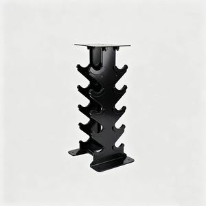 DW Sports Support de rangement <span class=keywords><strong>vertical</strong></span> hexagonal pour haltères, 4 niveaux, pour 8 haltères, pour salle de sport à domicile, présentoir de sécurité pour poids - Product Image 2