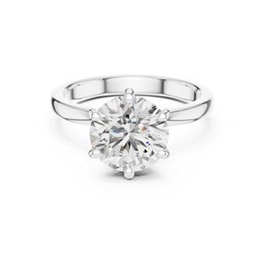 Anillo de Compromiso para Mujer con Moissanita Premium, Chapado en Oro Rosa sobre Plata 925 - Product Image 1