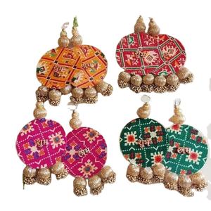 Suspensions traditionnelles Shubh Labh pour la décoration de la maison pour Diwali, pour l'entrée principale ou la décoration de la maison - Product Image 1