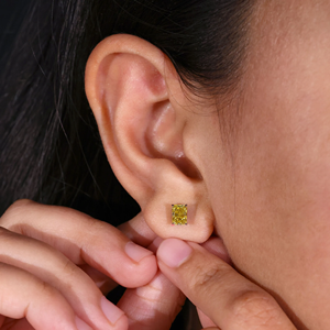 Pendientes de Aro Plateados de Moda para Mujer, Pendientes Redondos de Acero Inoxidable Ligeros y Modernos, Joyería, Pendientes de Diamantes - Product Image 5