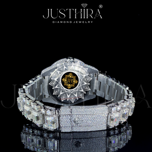 Montre RLX de luxe en alliage de quartz, design 2026, style hip-hop, avec diamant Moissanite, cadeau idéal pour fiançailles, fête, mariage, anniversaire - Product Image 5