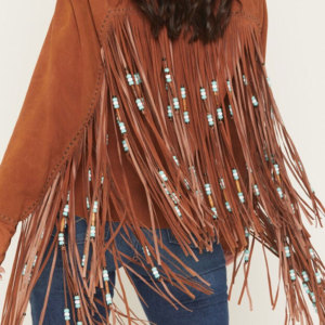 <b>Women</b> Leather Cowboy Fringe Vest Suede Western <b>Sleeveless</b> <b>Jacket</b> Tassel Motorcycle Festival Rodeo Fashion Wear Premium - Product Image 4