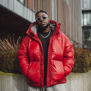 Oversize <b>Bubble</b> <b>Coat</b> Puffer Zipper Jacket Men Outdoor Winter Hooded Puffer Jackets Men's Hood Warm Up Plus Size Puffer Jacket - Product Image 5