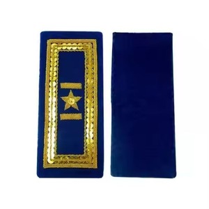 NOUVEAU Épaulettes brodées découpées au laser personnalisées de haute qualité, écologiques, service OEM pour accessoires d'épaulettes/dessus d'épaule pour uniformes - Product Image 6