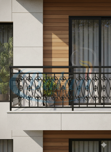 Balustre moderne sans cadre en aluminium et fer Balaji Metals BM-123 pour balcons, escaliers, terrasses et balcons - Résistant à la rouille et à l'eau, anti-UV - Product Image 2