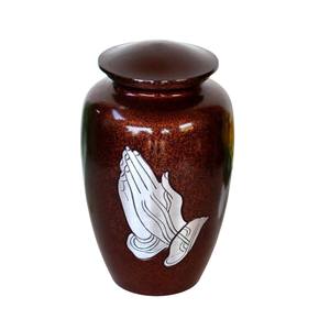 Última urna de cremación para adultos con manos en oración 2026, suministros funerarios, urna conmemorativa para cenizas, tarro de recuerdo, urnas hechas a mano, proveedor funerario - Product Image 1