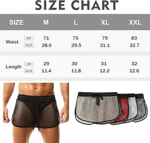 <b>Men's</b> Mesh Shorts <b>See</b> <b>Through</b> <b>Underwear</b> Breathable Fishnet Rave Shorts for <b>Men</b> - Product Image 6