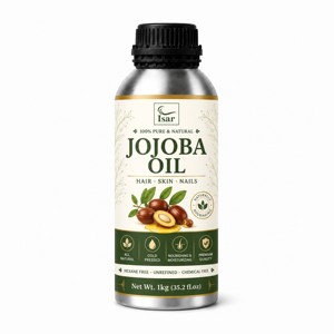 Aceite de Jojoba Puro al 100% Prensado en Frío para Piel, Rostro y Crecimiento del Cabello, Apto para Todo Tipo de Piel y Cuero Cabelludo - Product Image 1