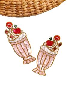 Belle boucle d'oreille de conception de cactus de broderie perlée artisanale avec le dernier style à la mode et l'appel de luxe par Hiba Enterprises - Product Image 2