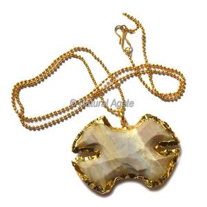 ผู้จัดจำหน่ายและผู้ค้าส่งสร้อยคอรูปทรงลูกศรประดับอาเกตชุบไฟฟ้าแบบออนไลน์ - Product Image 3