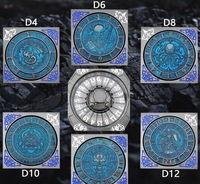 Le Spinner de dés mécanique Octagon Sentinel 7-en-1 et son coffre de rangement pour jeux de rôle en table (TTRPG) – Dés octogonaux en alliage de zinc pour D&D
