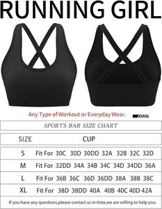 Women's Breathable Eco-Friendly Performance Sports <b>Bra</b> <b>Wide</b> Support <b>Band</b> Front Soft Fabric Moisture Management Long Workout - Product Image 5