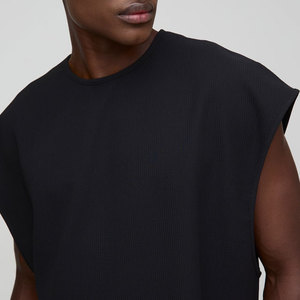 Tank Top Wholesale Longline <b>Men</b> Clothing Manufacturer <b>Stringer</b> Custom Blank Streetwear Outdoor Fashion Round Neck Tank Top <b>Men</b> - Product Image 2