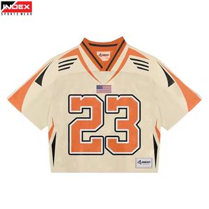 Nueva Camiseta de Fútbol Americano 2026, Corte Regular, Tela Transpirable de Alta Calidad, Nombre y Número Personalizables, Cuello en V, Unisex, para Equipos Deportivos - Product Image 1