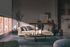 Stores horizontaux haut de gamme en bois de tilleul et lames en faux bois de haute qualité, stores filtrants la lumière réglables pour la décoration de la maison et du bureau - Product Image 3