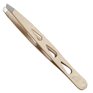 Pinzas de Depilar Profesionales Reutilizables de Acero Inoxidable con MOQ Bajo para Salones, Pinzas de Depilar Inclinadas OEM con Empaque Personalizado - Product Image 1