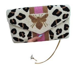 Sac à main à bandoulière en perles de broderie de luxe pour fille femme Sac à main à bandoulière pour mariage Cadeau de fête Sacs à main - Product Image 6