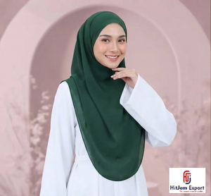 Luxury Chiffon Hijab Scarf Design Soft <b>Silk</b> Feel <b>Head</b> <b>Wrap</b> Shawl OEM ODM Manufacturer Private Label - Product Image 1
